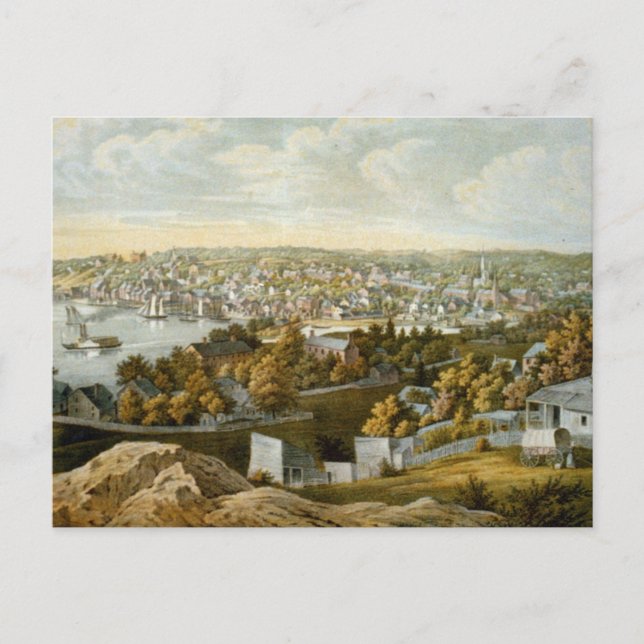 Vintage Karte Georgetown (1855) (Vorderseite)