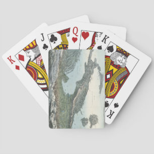 Vintage Karte Italiens (1853) Spielkarten