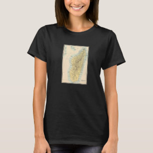 Vintage Karte Madagaskars 1872 T-Shirt