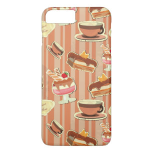 Vintage Karte mit einem Erdbeernachtisch Case-Mate iPhone Hülle