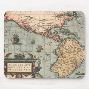 Vintage Karte Nordamerikas Mousepad