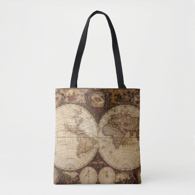 Vintage Karte Tasche (Vorderseite)