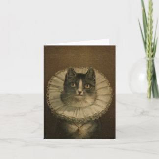 Vintage Karte "The Widow" für Katzenliebhaber