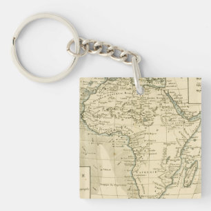 Vintage Karte von Afrika Schlüsselanhänger