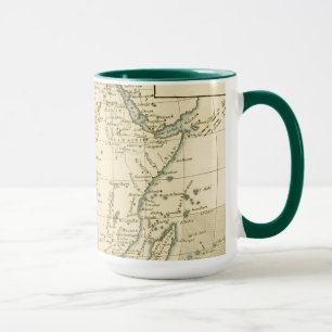 Vintage Karte von Afrika Tasse