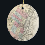 Vintage Karte von Albany NY (1874) Keramikornament<br><div class="desc">Dies ist eine Vintage Karte von Albany New York,  produziert 1874.</div>