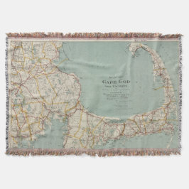 Vintage Karte von Cape Cod (1917) Decke