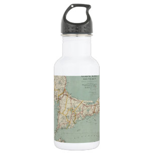 Vintage Karte von Cape Cod (1917) Edelstahlflasche