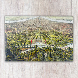 Vintage Karte von Central Park, New York, 1873