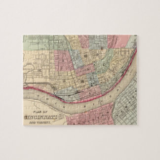 Vintage Karte von Cincinnati (1780)