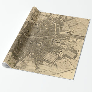 Vintage Karte von Dublin Irland (1797) Geschenkpapier