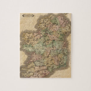 Vintage Karte von Irland (1831)