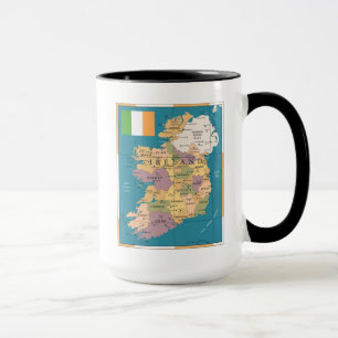 Vintage Karte von Irland Tasse