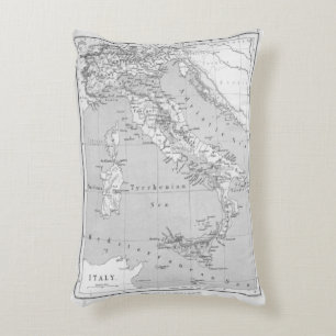 Vintage Karte von Italien Pillow Dekokissen