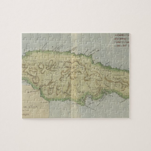 Vintage Karte von Jamaika (1780) (Horizontal)