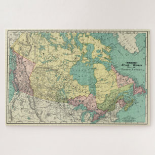 Vintage-Karte von Kanada (1897)