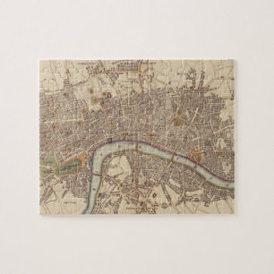 Vintage Karte von London England (1807)