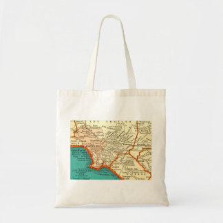Vintage Karte von LOS ANGELES KALIFORNIEN Tasche