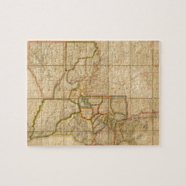 Vintage Karte von Louisiana (1816) (Horizontal)