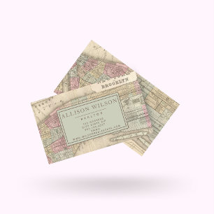 Vintage Karte von New York City - Personalisiert