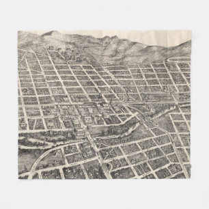 Vintage Karte von Reno Nevada (1907) Fleecedecke