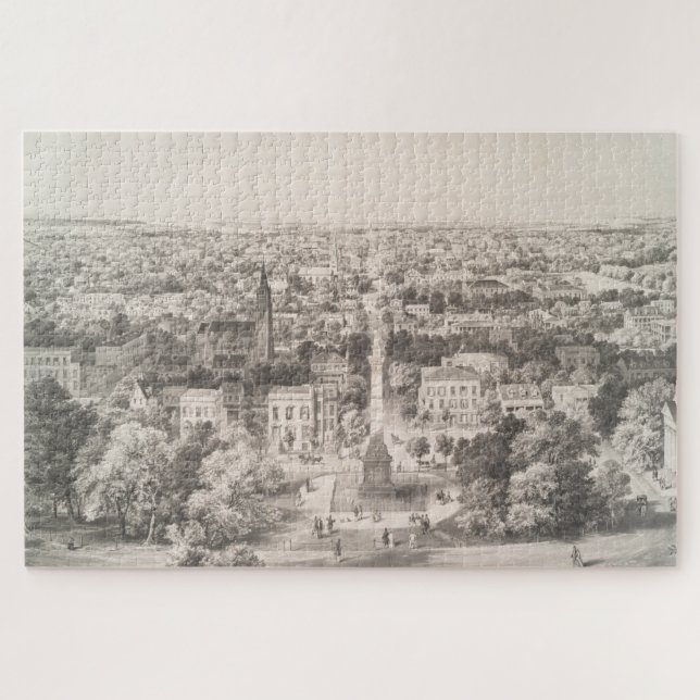 Vintage Karte von Savannah Georgia (1856) (Horizontal)