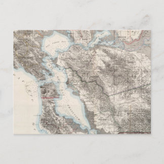 Vintage Karte von The San Francisco Bay (1873)