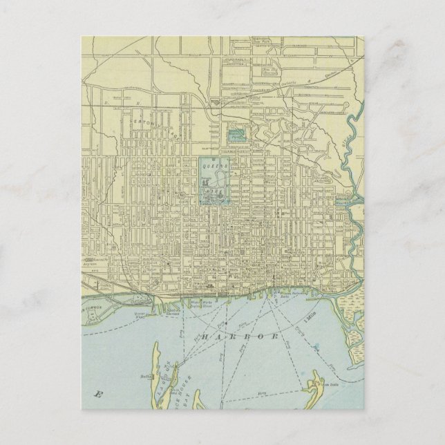 Vintage Karte von Toronto (1901) (Vorderseite)