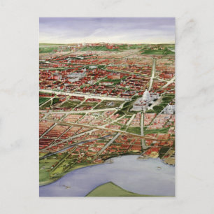 Vintage Karte Washington D.C. (1901)