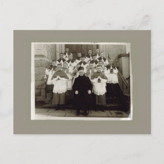 Vintage Karten - Katholischer Kirchenpriester und 