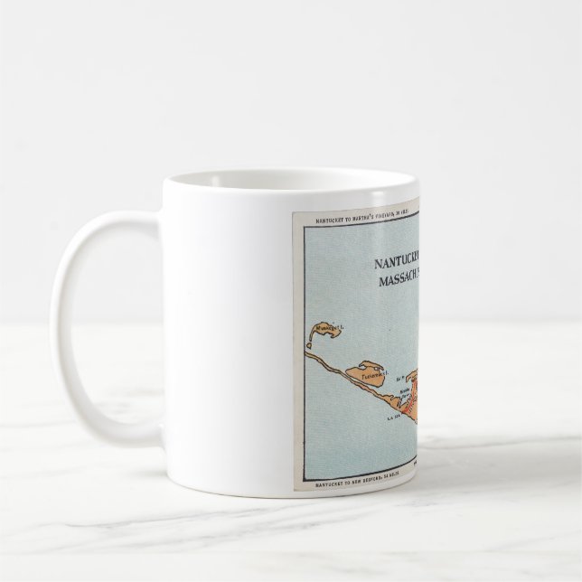 Vintage Karten-Schale Nantucket Kaffeetasse (Links)