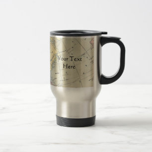 Vintage Karten-Tasse Reisebecher