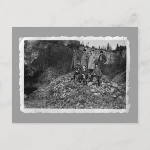 Vintage Karten - WW2 Männer auf Hügel