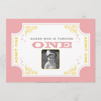 Vintage Karten-Zirkus-Geburtstags-Einladung Einladung