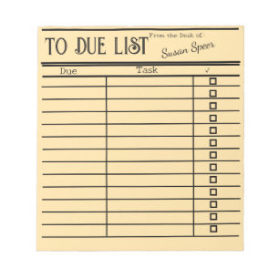 "Vintage Kartennotizen für die Bibliothek personal Notizblock