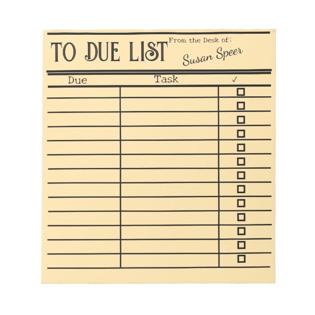 "Vintage Kartennotizen für die Bibliothek personal Notizblock (Vorderseite)