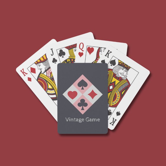 Vintage Kartenspiel-Farben Kartenspielen Karten Spielkarten (Vintage Playing Cards Colors Playing Cards)