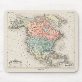 Vintage Kartografische Karte von Nordamerika (1878 Mousepad