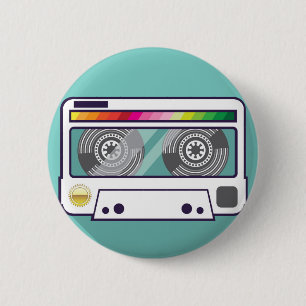 Vintage Kassette Button