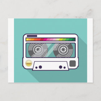 Vintage Kassette Postkarte