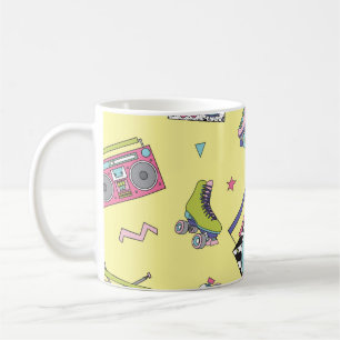 Vintage-Kassette, Rollschuhe: Retro Kaffeetasse
