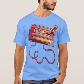 Vintage Kassettenband Bleistift 70er 80er Retro Fr T-Shirt