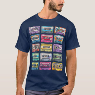 Vintage Kassettenkollektion 80er Jahre 90er Jahre T-Shirt