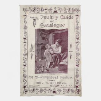 Vintage-Katalog Jahres-Geflügel, 1896, Teetuch Geschirrtuch