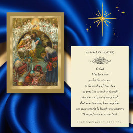 Vintage katholische Weihnachtsfeier Drei Wismen Visitenkarte