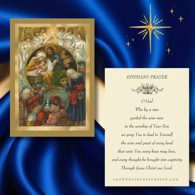 Vintage katholische Weihnachtsfeier Drei Wismen Visitenkarte (Von Creator hochgeladen)