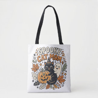 Vintage-Katz-Mama-Halloween-Grafik Tasche