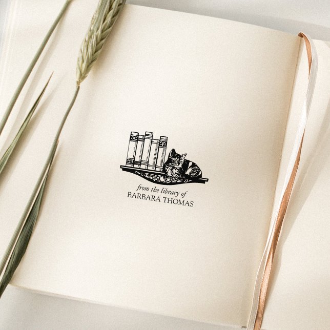 Vintage Katze aus der Bibliothek Gummistempel (Von Creator hochgeladen)