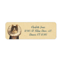 Vintage Katze mit Ruffled Collar