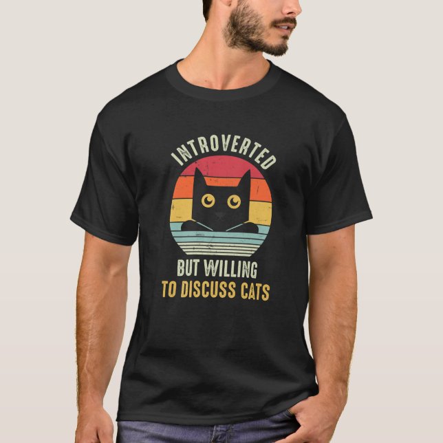 Vintage Katzen T-Shirt (Vorderseite)